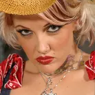 Candy Monroe in 'Cowgirl Riding The Black Bull - Candy Monroe'